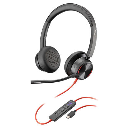 Picture of Poly Blackwire 8225 Premium Wired Headset (Plantronics) - Active Noise Canceling - Hi-fi Stereo - Connect to PC/Mac - Certified for Microsoft Teams - Amazon Exclusive
