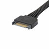 Picture of J&D 15 Pin SATA Power Y Splitter Cable (2 Pack), Male to Female, 8 inch