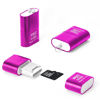 Picture of [3 Pack] Micro SD Card Reader for Android,Micro SD Card to USB Adapter, TF Card Reader with Mini Size for Camera Memory Card Reader, Wansurs Card Reader for PC Laptop (Rose Red)
