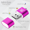 Picture of [3 Pack] Micro SD Card Reader for Android,Micro SD Card to USB Adapter, TF Card Reader with Mini Size for Camera Memory Card Reader, Wansurs Card Reader for PC Laptop (Rose Red)