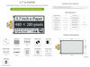 Picture of Waveshare 3.7inch E-Paper E-Ink Raw Display Compatible with Raspberry Pi 4B/3B+/3B/2B/B+/A+/Zero/Zero W/WH/Zero 2W Series Boards 480×280 Pixels 4 Grey Scales Supports Partial Refresh