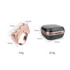 Picture of Fingertip Bluetooth Remote Control TIK TOK Wireless Page Turner TYUOBOX Camera Remote Shutter Selfie Button Controller with Charging Case for iPhone Android Ipad Cell Phone (Rose Pink)