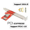 Picture of Chenyang Mini SAS SFF-8087 PCI-Express 4.0 to Oculink SFF-8611 SFF-8612 PCBA Female Adapter with Bracket