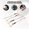 Picture of RED WOLF Door Speaker Wiring Harness Adapter Select for VW Volkswagen 1999-2019 Golf/Beetle/Passat, 1999-2016 Jetta Aftermarket Car Door Speaker Wire Cable Plug 4 PCS