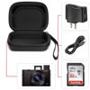 Picture of Cwatcun Carrying & Protective Case for Digital Camera, Small Camera Pouch for AbergBest 2.7" LCD Kodak Pixpro/Canon PowerShot ELPH 180/190 / DSCW830 Travel Cameras, Waterproof Shockproof Case - Black