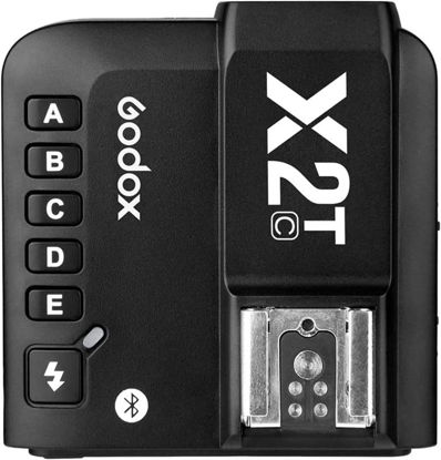Picture of Godox Flash Trigger X2T-C TTL Wireless for Canon: Control Godox Wireless X System for Speedlights, Outdoor & Studio Flashes. Smartphone App, LCD Display, Bluetooth, Lightweight Design