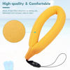 Picture of Catcan 4Pcs Waterproof Camera Float Strap, Strong Universal Floating Strap, Lightweight Waterproof Camera Float Foam Strap for Underwater Camera/Cell Phone with Waterproof Case/Keys (Yellow)