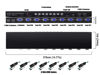 Picture of VGA KVM Switch 8 Ports - KVM Switch with Remote,USB Switcher 8 Computers Share 1 Monitor 4 USB 2.0 Hubs,Keyboard Mouse Printer,8 KVM VGA Cables 1 Desktop Controller 1 IR Remote