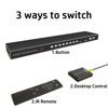 Picture of VGA KVM Switch 8 Ports - KVM Switch with Remote,USB Switcher 8 Computers Share 1 Monitor 4 USB 2.0 Hubs,Keyboard Mouse Printer,8 KVM VGA Cables 1 Desktop Controller 1 IR Remote