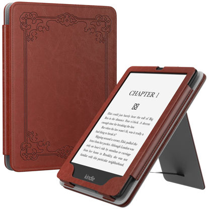 Picture of MoKo Case for Kindle Paperwhite 11th Generation 2021 Release, Slim PU Shell Cover with Auto-Wake/Sleep, Vintage Style