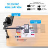 Picture of Overhead Camera Mount Table Stand with 2 Section Telescopic Arm, 13"-33" Adjustable Light Stand Mount with Table C Clamp/Swiveling Ball Head for DSLR Camera, Phone, Ring Light, Webcam