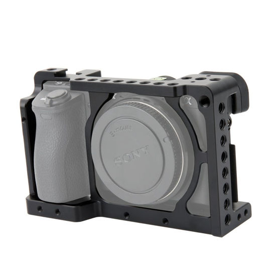 Picture of NICEYRIG Camera Cage for Sony A6300 A6400 A6100 A6000 with 1/4 Thread and Cold Shoe - 083