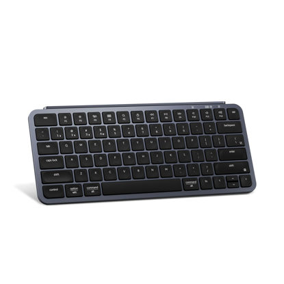 Picture of Keychron B1 Pro Ultra-Slim ZMK/Launcher Wireless Bluetooth 2.4 GHz/Wired Connection Keyboard for Mac Windows Linux - Gray