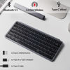 Picture of Keychron B1 Pro Ultra-Slim ZMK/Launcher Wireless Bluetooth 2.4 GHz/Wired Connection Keyboard for Mac Windows Linux - Gray