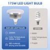 Picture of AQIRUI 175W Photography Light Bulb Dimmable Tricolor LED Bulbs 3000-6700K Color Softbox Bulb in E27 Socket for Photography Photo Video Studio Lighting White Warm Cold 1 Pack
