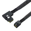 Picture of CableCreation Internal Mini SAS HD Cable, 1.6FT Mini SAS SFF-8643 to Mini SAS 36Pin SFF-8087 Left Angle Cable, Mini SAS 36Pin to SFF-8643 Cable, 0.5M (12Gb/s)