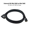 Picture of CableCreation Internal Mini SAS HD Cable, 1.6FT Mini SAS SFF-8643 to Mini SAS 36Pin SFF-8087 Left Angle Cable, Mini SAS 36Pin to SFF-8643 Cable, 0.5M (12Gb/s)