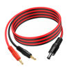 Picture of YACSEJAO 14AWG DC5525 to 4mm Banana Cable 3FT/1M DC 5.5mm x 2.5mm to 4mm Banana Plug Cable DC 12V-24V Instrumentation Equipment Connector (DC5.5 * 2.5MM)