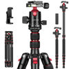 Picture of Victiv 80/85 inches Heavy Duty Tripod for Camera and Phone, 85" Camera Monopod Tripod, DSLR Binoculars Spotting Scope Camcorders Video Tripod Stand, 360 Degree Ball Head, 35 lbs Loads