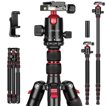 Picture of Victiv 80/85 inches Heavy Duty Tripod for Camera and Phone, 85" Camera Monopod Tripod, DSLR Binoculars Spotting Scope Camcorders Video Tripod Stand, 360 Degree Ball Head, 35 lbs Loads