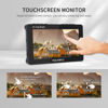 Picture of FEELWORLD Video Camera Monitor 5.5 Inch 1600Nit with F970 Battery 6600mAh + Bag Ultra Bright 4K Touch Screen DSLR Field Monitor F5PROX