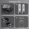 Picture of 2Pack BiDi Gigabit Multi-Mode Fiber Ethernet Media Converters, with 2Pack Dual SFP LC Transceiver Module 850nm 1.25Gbps, 1000Base-SX to 10/100/1000Base-TX, LC Connector, RJ45 Interface MMF, Up to 550m