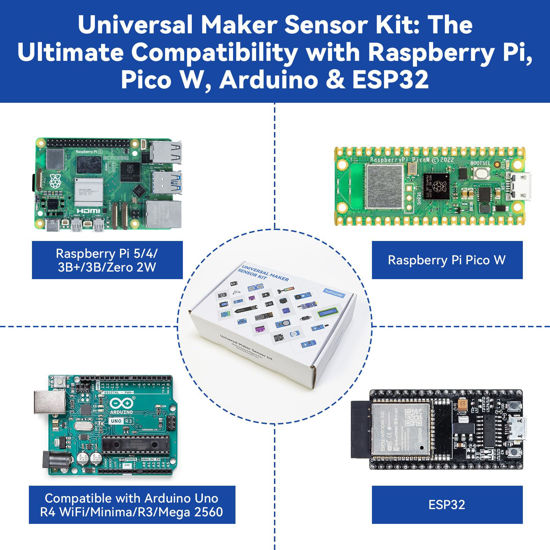GetUSCart- SunFounder Universal Maker Sensor Kit Compatible with ...