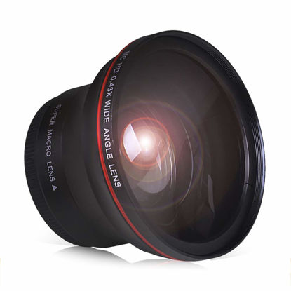 Picture of PowerTrust 52MM 0.43x Professional HD Wide Angle Lens with Macro Portion for Nikon D7100 D7000 D5500 D5300 D5200 D5100 D3300 D3200 D3100 DSLR Cameras