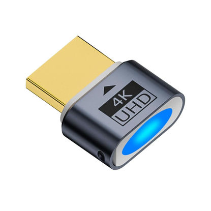 Picture of 4K HDMI Dummy Plug Display Emulator Headless Ghost Adapter Compatible with Windows Mac OSX Linux Support 4kx2k 2160P 1080p for Computer Desktop 1 Pack