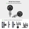 Picture of FANAUE M6-001 1 Inch Ball Head Adapter with M6x1.0 Threaded Post for RAM Mounts B Size Double Socket Arm & Bike Motorcycle Phone Holder, 1" Ball Head Base Can be Installed on Any M6*1.0 Screw Hole