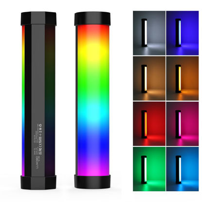 Picture of LUXCEO Handheld Light Wand, Multicolor RGB LED Video Light for Photography, 2000mAh Rechargeable Mini Light Stick Dimmable 3000K-6000K CRI95+ Professional Tube Lights for YouTube, TikTok