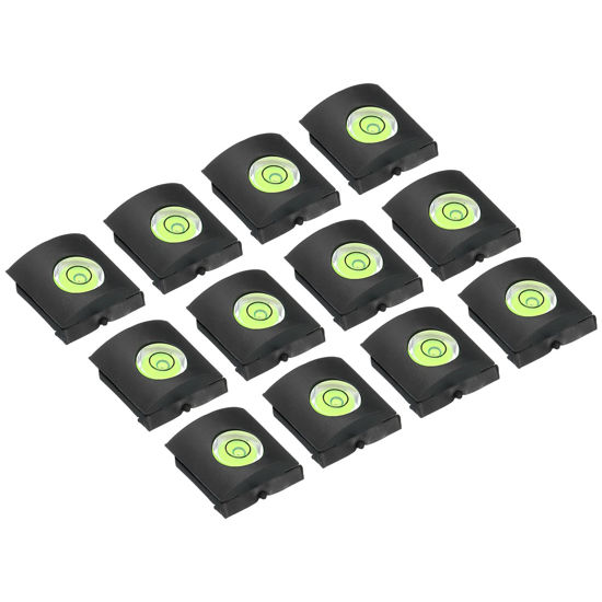 Picture of PATIKIL Camera Level Hot Shoe Cover, 12 Pack Hot Shoe Bubble Level Cap Hot Shoe Protector Suitable for DSLR/SLR Camera, Black