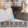 Picture of Portable Air Blower, Compressed Air Duster 3 Gear 51000RPM 6000mAh Rechargeable Cordless Electric Air Duster with LED Light & Air Pump for Computer Laptop PC Keyboard PS5 -Replace Compressed Air Can