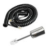 Picture of Awishwell Phone Cord Detangler for Desk Phone, 1 Pack Phone Cord for Landline 8 Ft Uncoiled (1.4 Ft Coiled) and 1 Pack 360 Degree Rotating Telephone Cord Detangler Tangle Free, Black