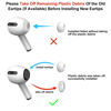 Picture of [3 Pairs] Replacement Ear Tips for AirPods Pro and AirPods Pro 2nd Generation with Noise Reduction Hole, 3 in 1 Cleaner Kit for AirPods 1 2 3 Pro/Pro 2, Silicone Ear Tips for AirPods Pro (S/M/L)