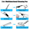 Picture of [3 Pairs] Replacement Ear Tips for AirPods Pro and AirPods Pro 2nd Generation with Noise Reduction Hole, 3 in 1 Cleaner Kit for AirPods 1 2 3 Pro/Pro 2, Silicone Ear Tips for AirPods Pro (S/M/L)