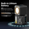 Picture of ULANZI L2 Bi-Color COB Video Light Mini Cube Lights, LED Camera Lights Portable Photography Video Lighting, 2700-7000K Bi-Color Dimmable, CRI95+, 800mAh Rechargeable & Magnetic Designs