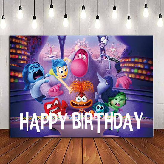 Picture of 1Pack Set Inside Out Party supplies for kids birthday party decoration (Backdrop)