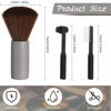 Picture of Ziliny 3 Pcs Vinyl Record Cleaning Brush Wooden Anti Static Dust Record Vinyl Cleaner Kit Record Player Accessories Gift for Music Lovers Vinyl Record(Grey)
