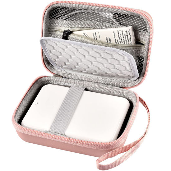 Picture of Case Compatible with Canon for Ivy/for Ivy 2 Mobile Mini CLIQ CLIQ+ CLIQ2 CLIQ+2 Instant Camera Printer, Wireless Bluetooth Portable Smartphone Printer, Mesh Pocket fits Paper & Cable