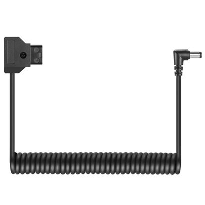 Picture of Tap 2Pin Male to DC 5.5 * 2.5mm Adapter Cable for V-Mount Anton Battery fit Digital Camera Spring Cable