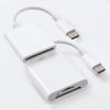 Picture of USB Data Cable, USB C SD Card Reader, 2 in 1 Type C Memory Card Reader, Micro TF Adapter Trail Camera Viewer Plug and Play Compatible with Samsung Android Laptop (2 Packs)