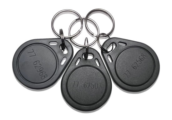 Picture of AuthorizID 10 - 26 Bit H10301 125 KHz Proximity Thin Grey Fobs Wiegand T5577 chip. Compatible with 1386 1326 7610 1586 1391 and 1346. Works with Nearly All Access Control Systems. Free tech Support.