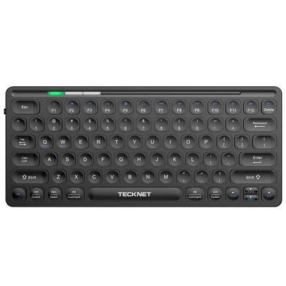 Picture of TECKNET 2.4G Small Wireless Keyboard, Mini Keyboard Compact Wireless Keyboard with Media Hotkeys for Computer Laptop, PC, Windows, Mac