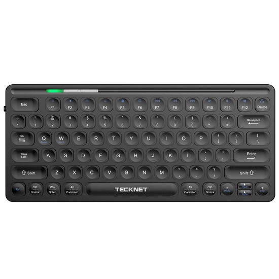 Picture of TECKNET 2.4G Small Wireless Keyboard, Mini Keyboard Compact Wireless Keyboard with Media Hotkeys for Computer Laptop, PC, Windows, Mac