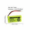 Picture of Kruta BT18433/BT28433 800mah 2.4V Ni-MH Cordless Phone Battery Compatible with AT&T and VTech BT18433 BT28433 BT184342 BT284342 BT183348 BT283348 T-T104 BT-1011 BT-1018 BT-1022 BT-1031