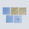 Picture of Thermal Pad 0.5mm 1.0mm 1.5mm 2.0mm 2.5mm ASTM 4x4 inches Set Large Sheet Thermal Pads 5 Thickness Plus Sticky Layer Honest 3.6W Thermal Conductivity Blue,one size