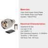 Picture of MOOKEERF PL-259 Male Crimp Connector Adapter,UHF SO239 Crimp Coax Connector for LMR400/KMR400/RG8/RG8U/RG213 Coaxial Cable (Pack of 10)