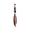 Picture of [2 Pack] Jayanes Genuine Leather AirTag Keychain Holder - Compatible with Apple AirTag Holder Keychain, Secure Hidden Air Tag Case Cover Key Ring Chain Fob Accessories - Dark Brown
