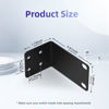 Picture of PhyinLan Universal Rack Mount Kit 1U Rack Ears for NETGEAR Series Switches (JGS/MS/RPS/SRX/XS/XSM/FS Series)